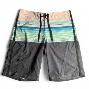 Men's Size 34 Mossimo Supply Co. striped board swim shorts